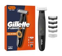 Gillette Fusion One Rasoio Elettrico Uomo Barba E Corpo, 3 Pettini Barba (1,2,5mm) E 1 Pettine Corpo, Testina Oscillante, Impermeabile, Senza Fili, 45 Min Autonomia, Tecnologia Braun