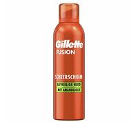 Gillette Fusion Schiuma da barba per uomo con olio di mandorle, per pelli sensibili, X5 azioni: pulisce, idrata, protegge, rinfresca e lenisce, 250 ml