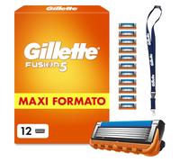 Gillette Fusion5 12 Lamette Fusion 5 di Ricambio per Rasoio Barba Manuale con