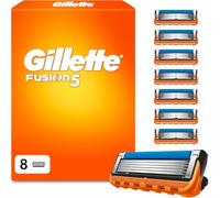 Gillette Fusion5, 8 lame di ricambio originali da uomo con striscia | Per rasatura a umido con una striscia scorrevole più ampia per una rasatura delicata e confortevole