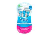 Gillette Venus Oceana Rasoio Donna 3 Lamette di Ricambio + 1 Gratis da 3 Lame, Rasatura Liscia con Striscia Idratante Aloe Vera, Usa e Getta
