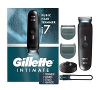 Gillette i7 Intimate - Tagliacapelli pubico da uomo, regalo per le vacanze, impermeabile, con LED