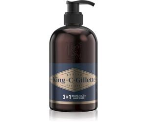 Gillette King C. Beard & Face Wash shampoo per barba 350 ml