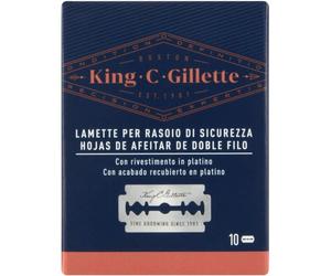 GILLETTE KING C LAMETTE PER RASOIO DI SICUREZZA 10PZ.