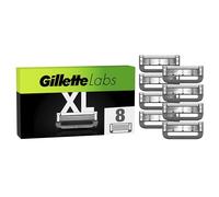 Gillette Labs 8 Lamette da Barba di Ricambio a 5 Lame per il Rasoio Barba Manuale Gillette Labs Con Barra Integrata, Rasatura Profonda e Duratura, Comfort e Profondità