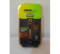 Gillette Labs Rasoio Con Barra Integrata e Custodia da Viaggio, 1 Manico, 2 Lamette di Ricambio, con Base Magnetica, Rasoio Barba, Gillette Labs Lamette