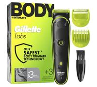 Gillette Labs i3 Body + Intimate Trimmer da uomo con tecnologia SkinFirst, rasoio intimo uomo per corpo e zona intima, impermeabile, nero/verde