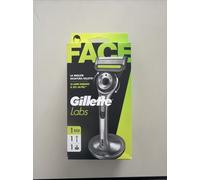 Gillette Rasoio da Uomo Labs Silver Manico + Lamette di Ricambio 1 Ricarica