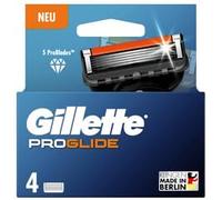 Gillette Lame Proglide, 4 lame di ricambio originali, lame da barba da uomo, 2 strisce scorrevoli davanti e dietro le lame e strisce scorrevoli EverGlide per una precisione e un comfort incredibili