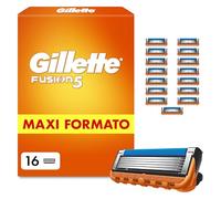 Gillette Lamette Fusion 5, 16 Cartucce per Rasoio Barba Uomo, Multicolore