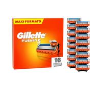Gillette Lamette Gillette Fusion 5, 16 Lamette Da Barba Di Ricambio per Rasoio Barba Manuale Fusion5, da 5 Lame, Rasatura Scorrevole, Striscia Lubrificante, Fino a 1 Mese di Rasatura per Lametta