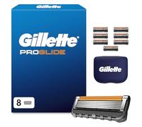 Gillette Lamette Proglide, 8 Lamette per Rasoio Barba Uomo, Multicolore
