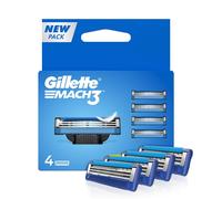 Gillette MACH 3 - 3 Sharp per una cartuccia da barba liscia (confezione da 4)...
