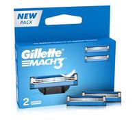 Gillette Mach 3 - Lame per rasoio da barba manuale, confezione da 2 pezzi (cartuccia)