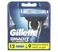 Gillette Mach 3 Turbo 12 Testine - Testine di ricambio rasoio