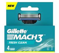 Gillette Mach3 Confezione da 4 Cartucce Lame da Barba per Rasoio New Mach 3 G...