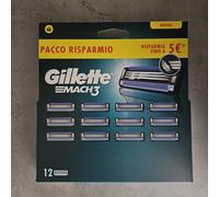 Gillette Mach3 Pacco Da 12 Lamette Di Ricambio