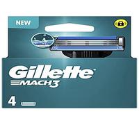 Gillette Mach3 Ricariche Per Lame Da Rasoio Da Uomo, A 3 Lame, 4 Ricariche Di Lame, Lame Più Resistenti Dell'Acciaio