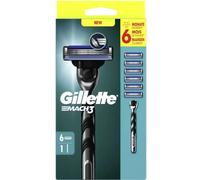 Gillette Mach3 Set Principianti, 1xGillette Rasoio, 6xErsatzklingen Nuovo (814)