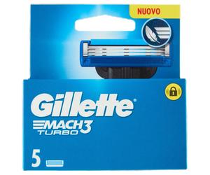 Gillette Mach3 Turbo Ricambio New 5pz