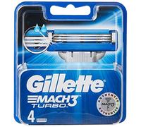 Gillette Mach3 Turbo - Ricariche per lamette da uomo, 4 lame