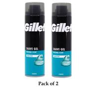 Gillette Originale Fragranza Sensibile Rasatura Gel 200ML Ogni (Confezione 2)