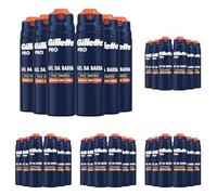 Gillette Pro Gel Da Barba Per Uomo Rinfresca E Lenisce La Pelle Donando Idratazione Ai Peli Del Viso 200ml, Confezione da 30