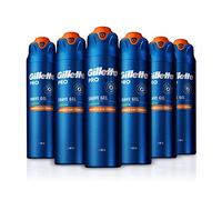 Gillette Pro Gel da barba uomo per pelli sensibili, confezione da 6 x 200 ml, idrata e lenisce la pelle