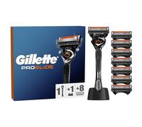 Gillette ProGlide 1 Rasoio Barba Manuale, 8 Lamette Gillette da Barba di Ricambio Per Una Rasatura Profonda, Con Lubrastrip e Supporto, Rasoio a Mano Libera, Starter Kit, Idea Regalo