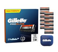 Gillette Proglide 12 Lametta Gillette Proglide Di Ricambio Per Rasoio Barba Manuale Con Doppia Lubrificazione E Lubrificazione EverGlide Una Profondità E Comfort Incredibili, Lama Barba Uomo