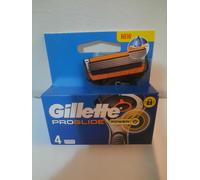Gillette Proglide Power, confezione da 4 ricariche per rasoio da uomo autentiche, cartucce a 5 lame ultra affilate, nuova lubrificazione, nastro lubrificante x2, rasatura del viso flessibile