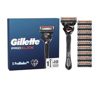 Gillette ProGlide - Rasoio da uomo, 10 lame, con 5 lame anti-attrito per una rasatura stretta e duratura