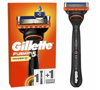 Gillette Rasoio da uomo Fusion5 Power, manico riutilizzabile e cartuccia a 5 lame ultra affilate, con nastro lubrificante per una rasatura del viso più confortevole, 1 ricarica per 20 rasature