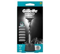 Gillette Rasoio Mach3 Charcoal + 6 Testine - Rasoio