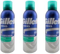 Gillette Schiuma Da Barba SENSITIVE 3 X 200ML Lenitiva Con Aloe Vera - Profumata
