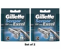 Gillette Sensor Excel 10-Blade Ricariche (Confezione da 2) Totale 20...