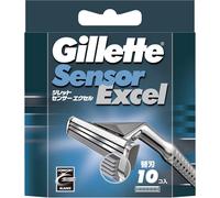 Gillette Sensor Excel lame di ricambio ricariche 10 cartucce doppia lama NUOVE