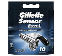 Gillette SensorExcel - Lamette di ricambio per rasoio da uomo, confezione da 10