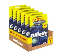 Gillette Sensor3 Comfort, Rasoi Da Barba Usa E Getta Da Uomo, Rasoi Da Uomo Con Striscia Lubrificante Lubrastrip, Confezione Da 3+2 Rasoi