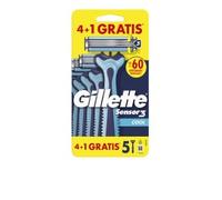 Gillette Sensor3 Rasoio Usa E Getta Cool Set da 5 Pezzi
