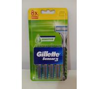 Gillette Sensor3 Sensitive Confezione da 8 Ricariche a 3 Lame x Rasoi Sensor