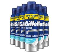 Gillette Series Gel da Barba Idratante con Eucalipto, Confezione da 6x250ml