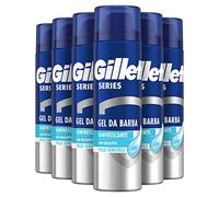 Gillette Series Gel da Barba Idratante con Eucalipto, Confezione da 6x250ml | con Eucalipto, Protezione Completa dalle Irritazioni, Aiuta a Proteggere da Tagli, Bruciature, Irritazioni, Arrossamenti