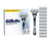 Gillette Skinguard Sensitive rasoio + lame di ricambio 11 pz