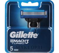 Gillette Testina Mach3 Turbo 3D di ricambio 5 ks - Testina rasoio
