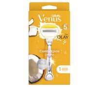 Gillette Venus Comfortglide Coconut Plus Olay - Rasoio da donna - 1 lama, 5 lame per una rasatura liscia e precisa che dura