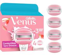 Gillette Venus - Set di 4 ricariche per rasoio da donna, ComfortGlide Spa Breeze, autentiche, barrette profumate, senza bisogno di gel da barba, cartucce a 3 lame progettate per corpo e peli