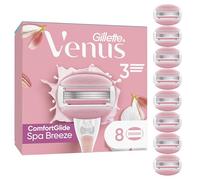 Gillette Venus ComfortGlide Spa Breeze Lamette Di Ricambio, 8 Lamette da Donna Di Ricambio per Rasoio Donna, Per Una Rasatura Liscia E Profonda Che Dura