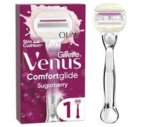 Gillette Venus Comfortglide Sugarberry Platinum - Rasoio da donna + 1 lama