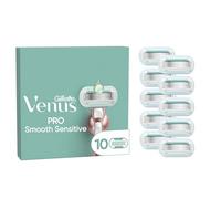 Gillette Venus Deluxe Smooth Sensitive - Ricariche di ricambio per rasoio da donna, confezione da 10 ricariche, 5 lame per una rasatura liscia più a lungo
